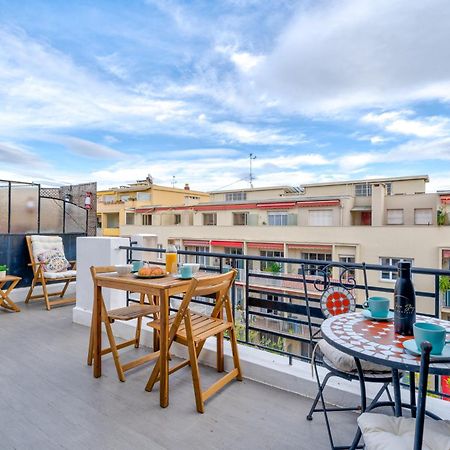 Top Floor Terrace - Dernier Etage Terrasse Cosy 尼斯 外观 照片