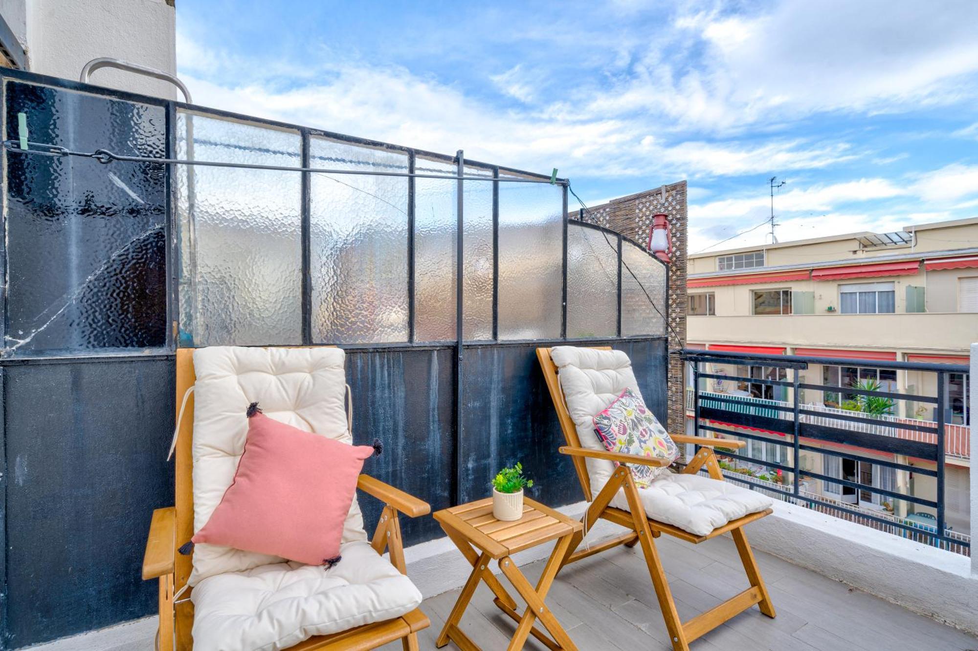 Top Floor Terrace - Dernier Etage Terrasse Cosy 尼斯 外观 照片
